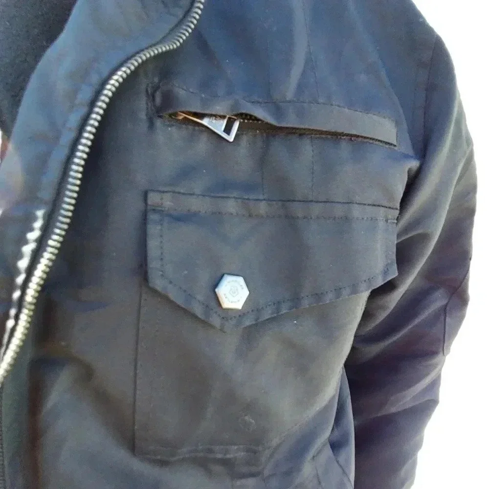 J. Whistler Waterproof Mens Bomber Jacket Size Large - Picture 3 of 10